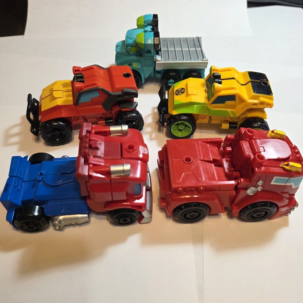 TRANSFORMERS RESCUE BOTS Optimus Heatwave Bumble Bee Hoist Hotshot